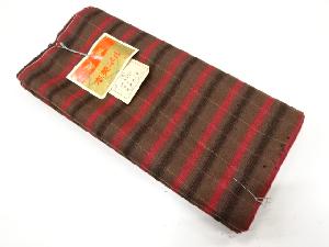 アンティーク　格子模様織り出し　寝巻地反物